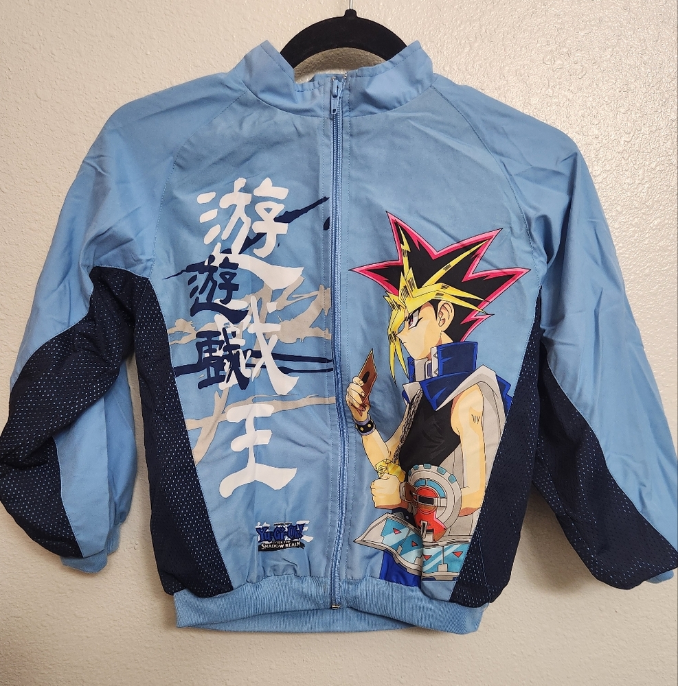 Yugioh Vintage Anime Graphic Blue and Navy Jacket